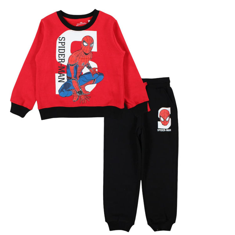 Picture of SPS52121560- Spiderman fleecy tracksuit  (4-12 years)